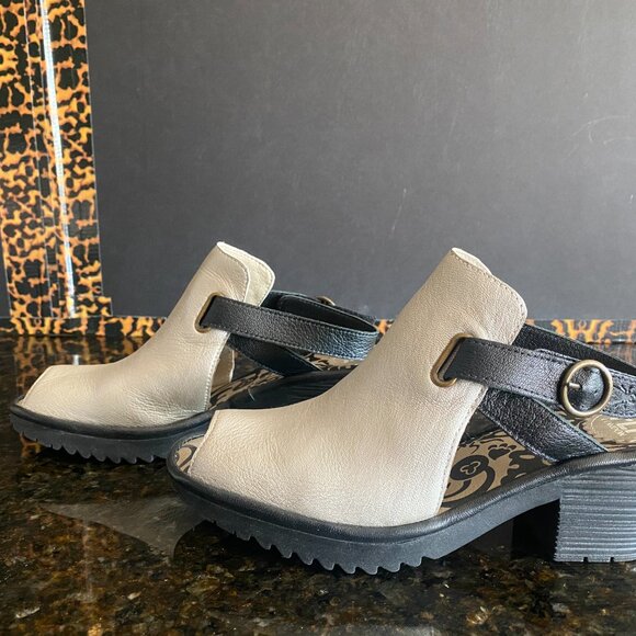 Fly London Peep Toe Wedges - Picture 2 of 5